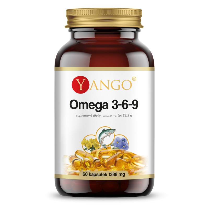 Yango Omega 3-6-9 1000mg 60 kapsułek | Kwasy Tłuszczowe | biotechsklep.pl