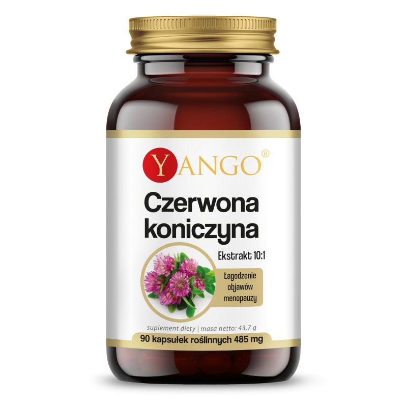 Yango Czerwona Koniczyna Ekstrakt 10:1 90 kaps. - wsparcie menopauzy