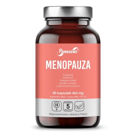 Panaseus Menopauza - Suplement dla Kobiet 50 kaps