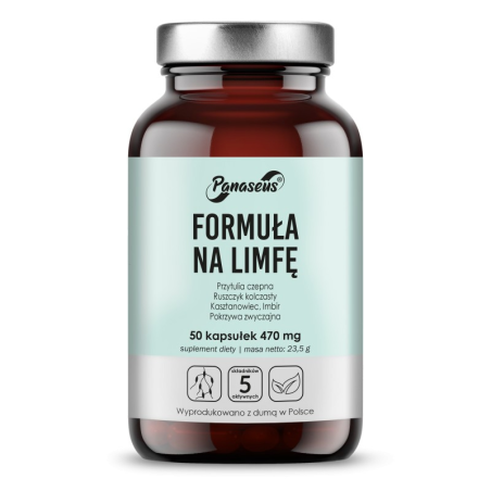 Panaseus Formuła na Limfę 50kaps - Wsparcie Odporności i Krążenia