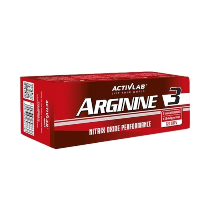 ActivLab Arginine3 120kaps - AAKG Arginina Cytrulina | Pompa Mięśniowa