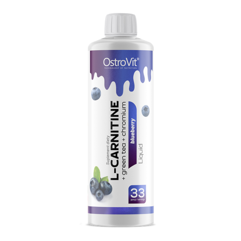 OstroVit L-Carnitine + Green Tea + Chromium 500ml - Spalacz Tłuszczu
