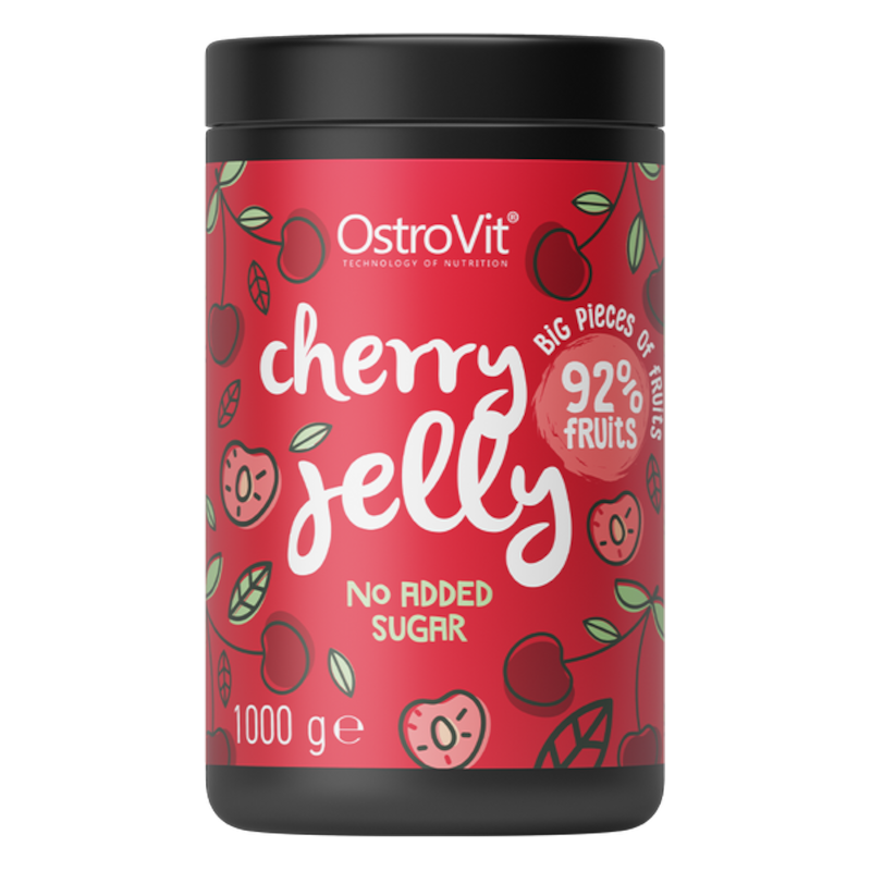 OstroVit Jelly Wiśniowy 1000g - Frużelina Bez Cukru | biotechsklep.pl