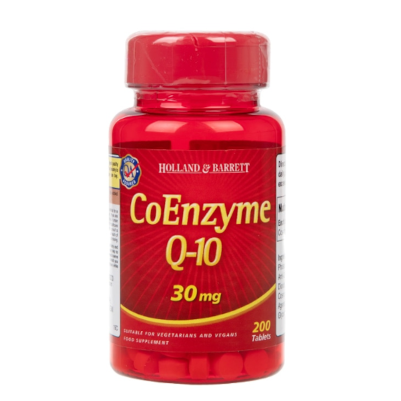 Holland & Barrett Koenzym Q10 30mg 200tab - wsparcie dla serca i energii