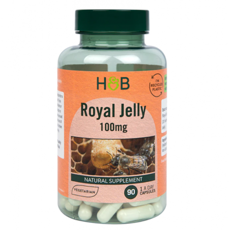 Holland & Barrett Royal Jelly 100mg 90vkaps - Wsparcie Odporności