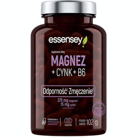 Essensey ZMB Magnez + Cynk + B6 120 kaps - Suplement dla Sportowców