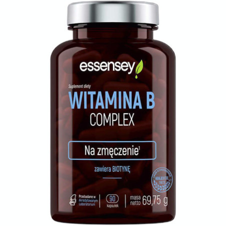 Essensey Witamina B-Complex 90 kaps - Kompleks witamin B dla energii i zdrowia