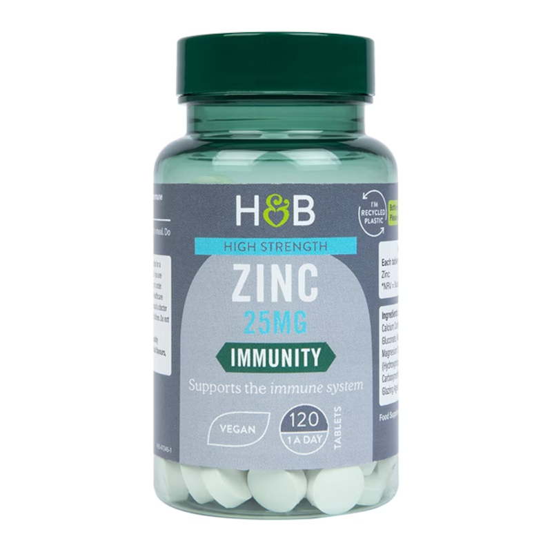 Holland & Barrett Zinc 25mg 90tab - Cynk na odporność