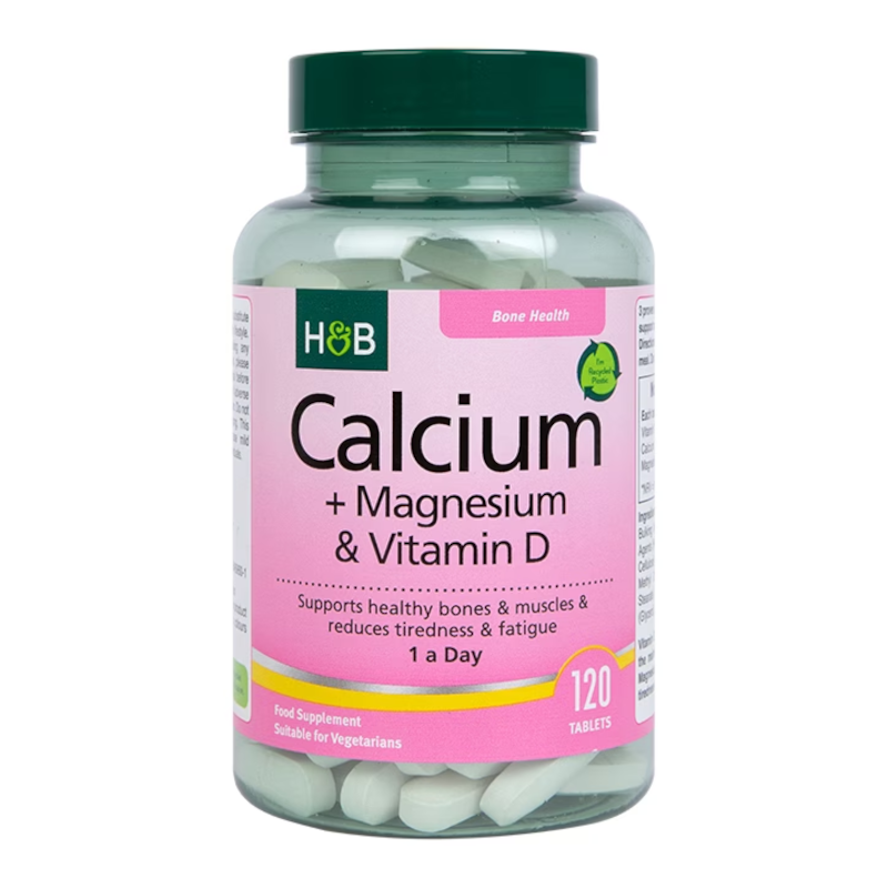 Holland & Barrett Wapń Magnez Witamina D3 120tab - Zdrowe Kości i Mięśnie