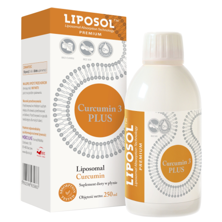 Liposol Liposomalna Kurkumina 3 Plus 250ml - Wsparcie Odporności
