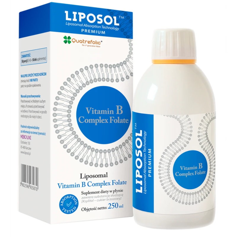 Liposol Liposomalna Witamina B Complex 250ml | Sklep z Witaminami
