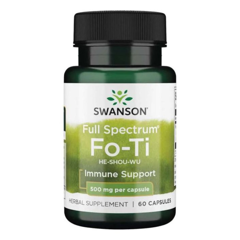 Swanson Fo-Ti (He-Shou-Wu) 500mg 60kaps - Rdest Wielokwiatowy