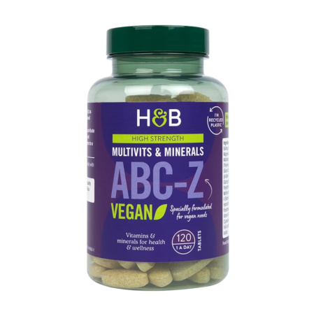 Holland & Barrett ABC-Z Vegan 120tab - kompleks witamin i minerałów dla wegan