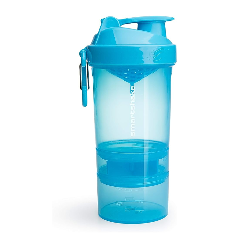 SMARTSHAKE Original2Go Neon Blue 600ml - Shaker i Bidon | Biotechsklep.pl