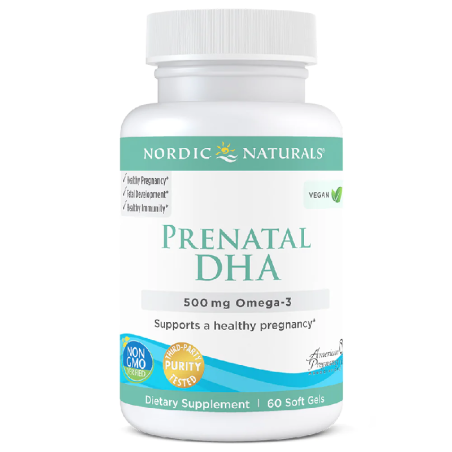 Nordic Naturals Prenatal DHA Vegan 500mg 60 kaps. - Dla Kobiet w Ciąży