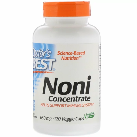 Doctor's Best Noni Concentrate 650mg 120vkaps - Antyoksydanty i wsparcie odporności