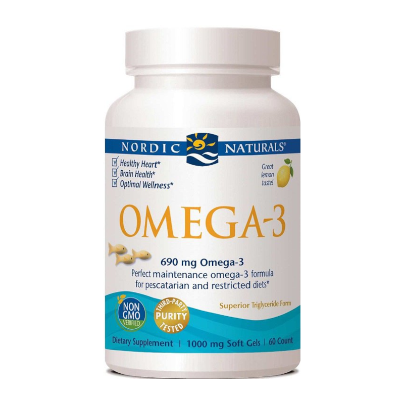 Nordic Naturals Omega-3 690mg Cytrynowy - Kwasy tłuszczowe dla zdrowia