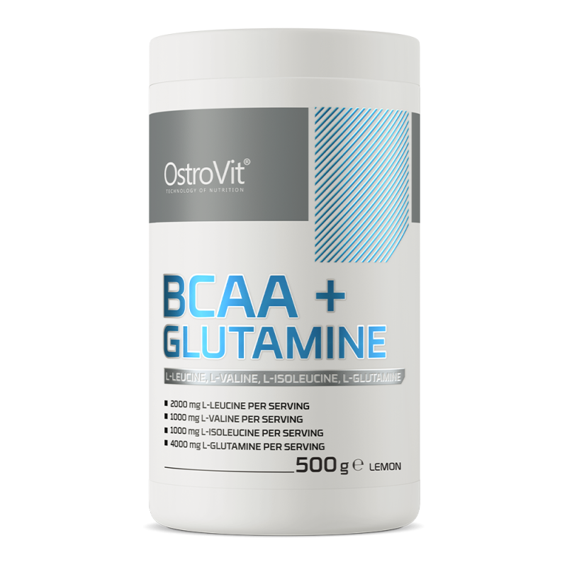 OstroVit BCAA + Glutamine 500g - Aminokwasy na Regenerację