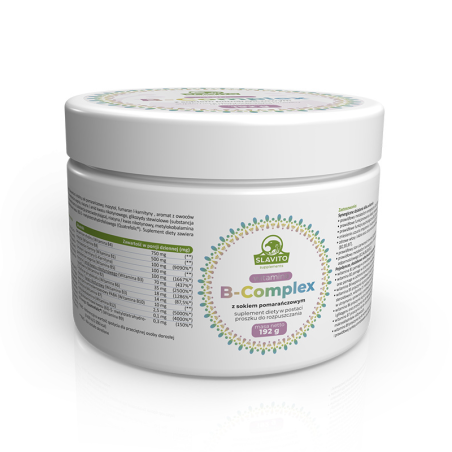 Slavito B-Complex - Witamina B Complex z sokiem pomarańczowym 192g