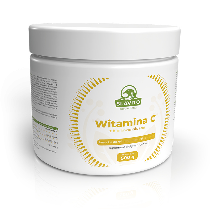 Slavito Witamina C z Bioflawonoidami 500g | Biotechsklep.pl