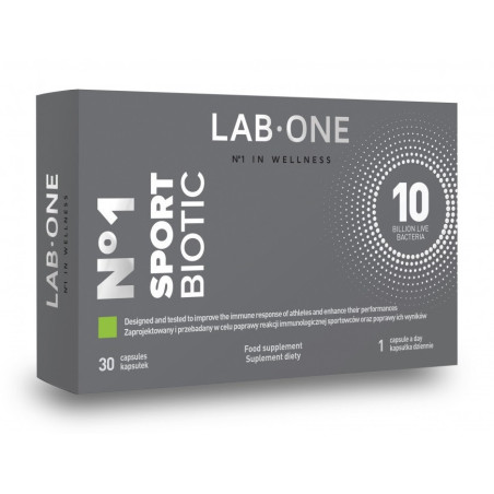 Lab One N°1 SportBiotic Probiotyki - Wsparcie Jelit i Odporności dla Sportowców
