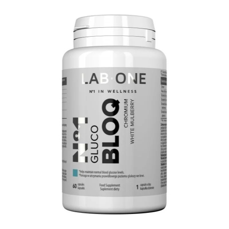 Lab One N°1 Gluco BLOQ 60 kaps - Wsparcie poziomu glukozy