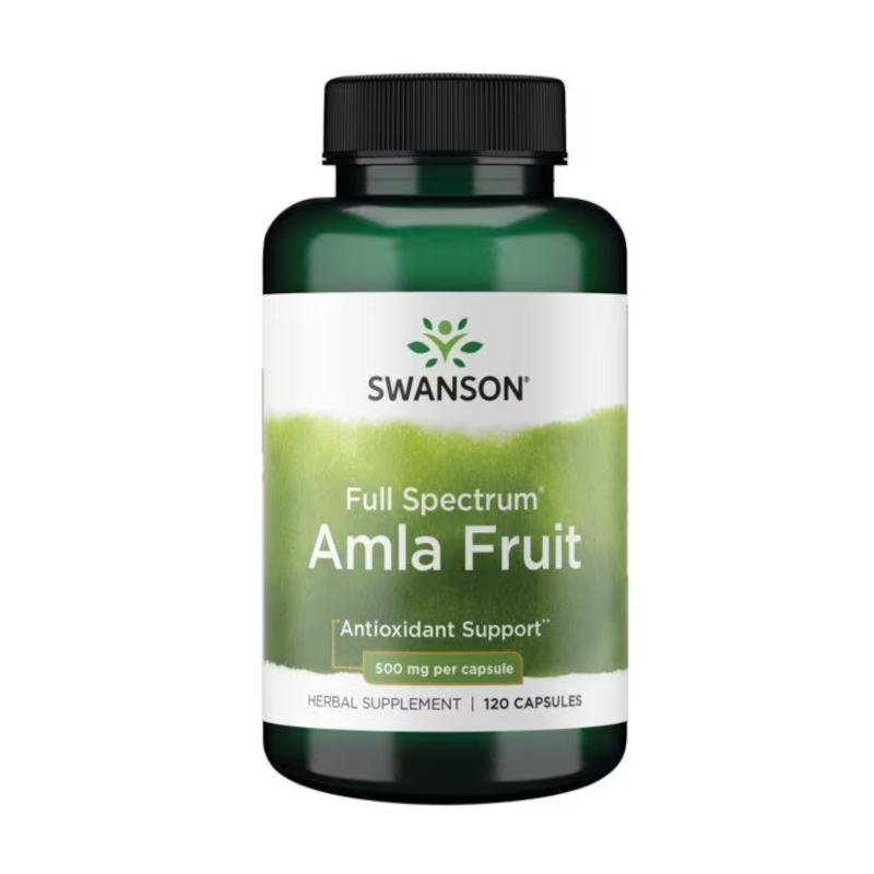 Swanson Amla Fruit 500mg 120 kaps. - Antyoksydanty i Witamina C