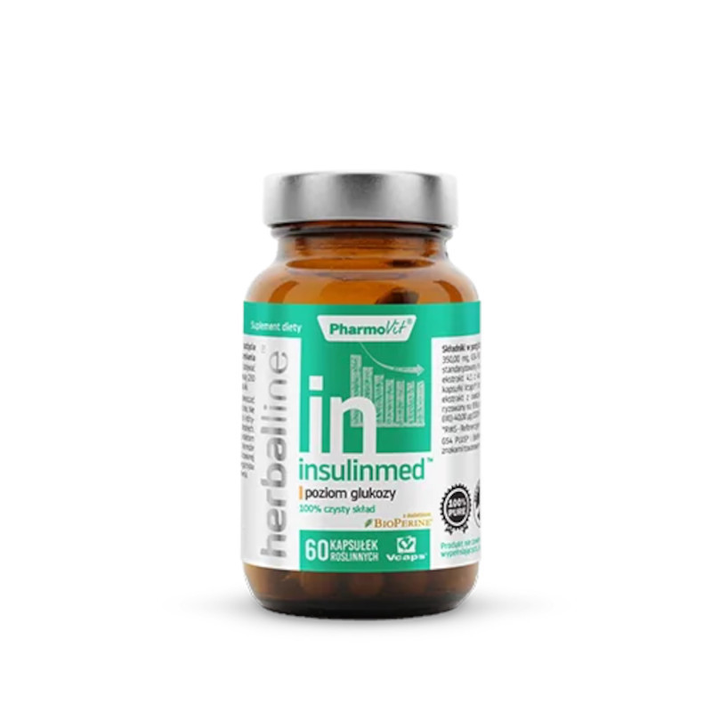 Pharmovit Insulinmed Poziom Glukozy 60 kaps. vege - Kontrola glukozy