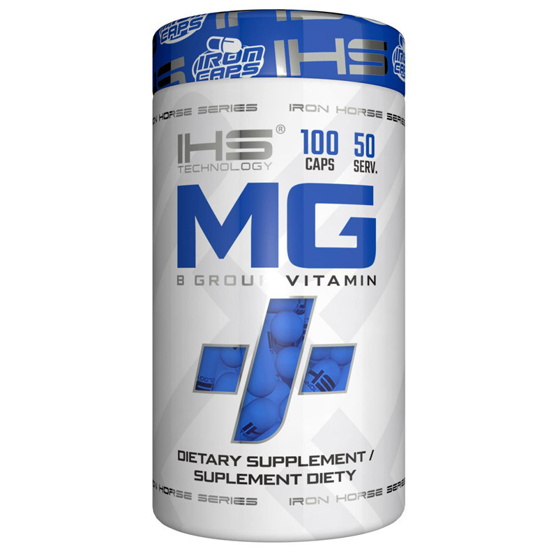 IHS MG+ Magnez 100 kaps - Suplement na skurcze, stres i energię