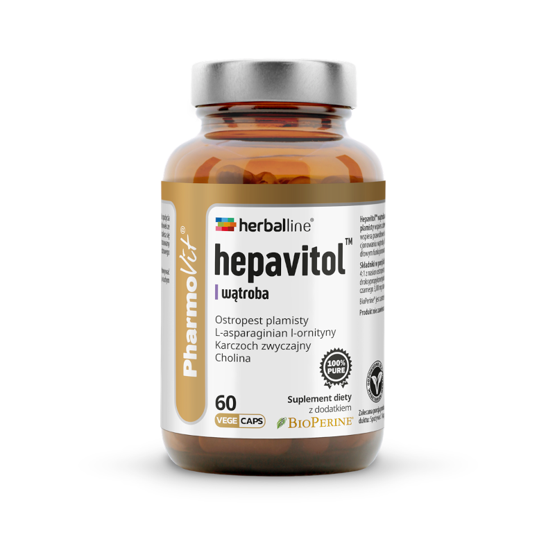 Pharmovit Herballine Hepavitol - Wsparcie Wątroby 60 kapsułek