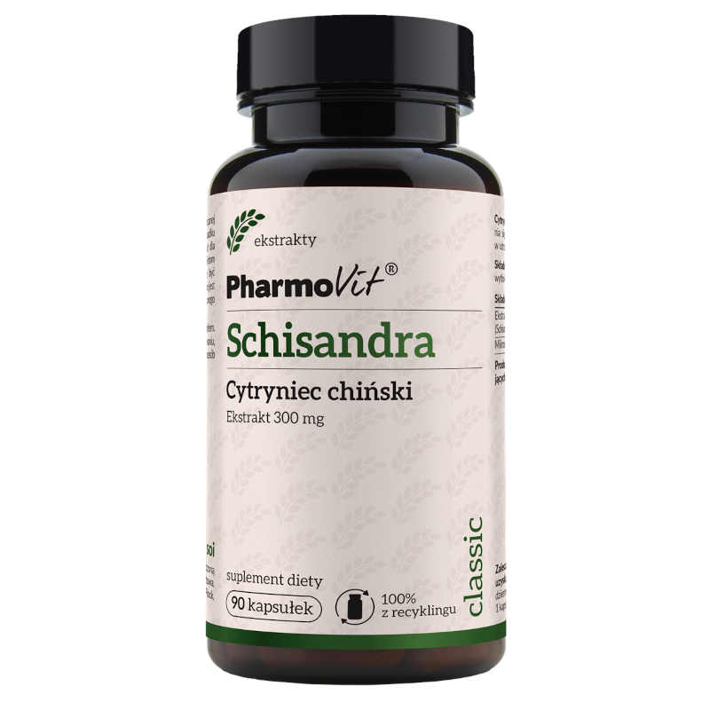 Pharmovit Schisandra 300mg 90kaps - Adaptogen na stres