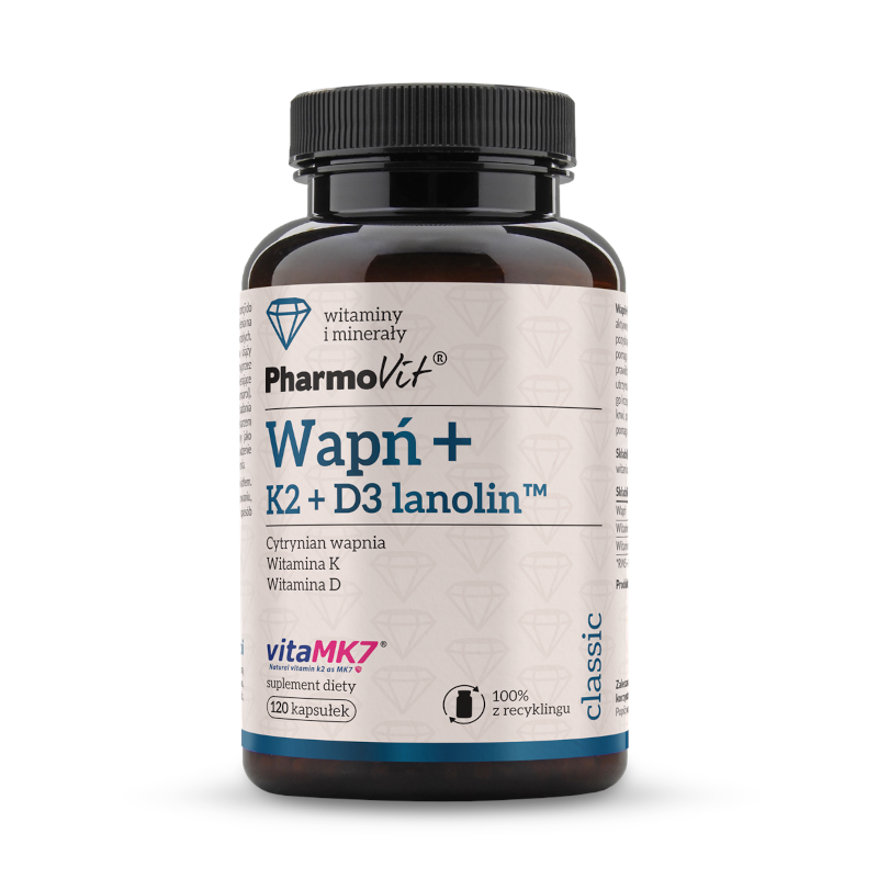 Pharmovit Wapń + K2 + D3 - zdrowie kości i odporność