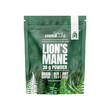 Hiro Lab Lion's Mane 30g - Pamięć, Koncentracja, Odporność