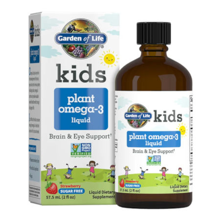 Garden of Life Kids Plant Omega-3 Strawberry 57,7ml - Zdrowie Twojego Dziecka
