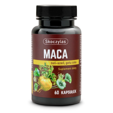 Skoczylas Maca Żeń-szeń Gotu Kola 60 kaps - Energia i Witalność