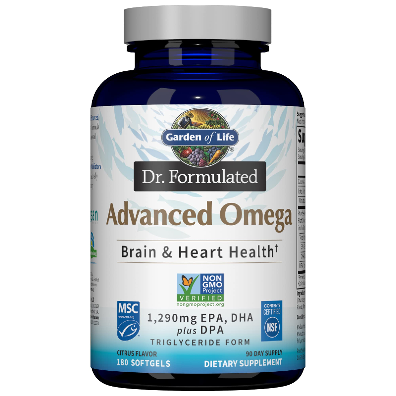 Garden of Life Dr.Form Advanced Omega 180 softgels - Kwasy Omega 3 6 9