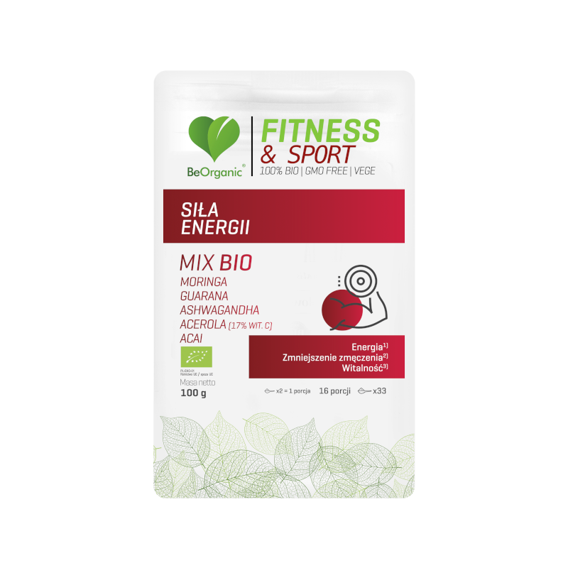 BeOrganic Siła Energii MIX 100g - Naturalny suplement na energię i koncentrację