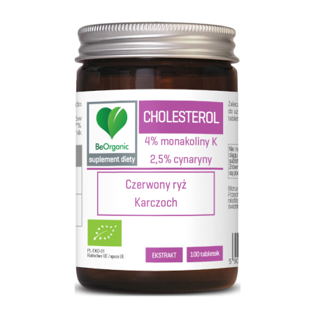 BeOrganic Cholesterol BIO 100tab - Naturalne wsparcie dla cholesterolu