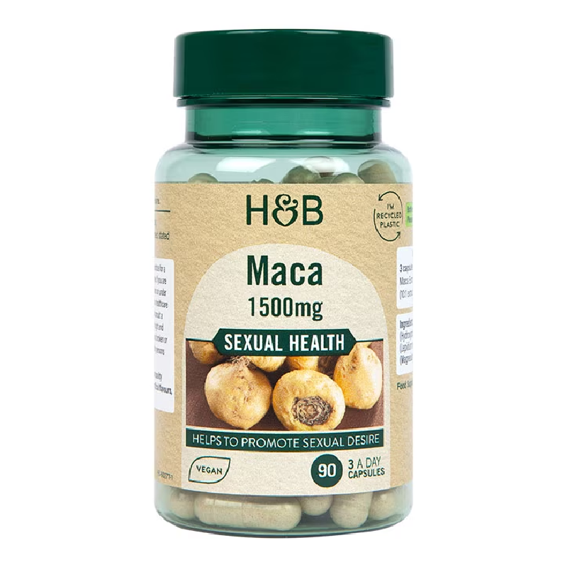Holland & Barrett Maca 1500mg 90vkaps - Energia i Witalność