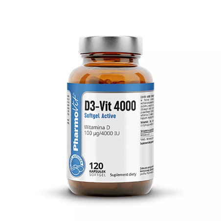 Pharmovit D3-Vit 4000 Softgel Active - Witamina D3 na odporność