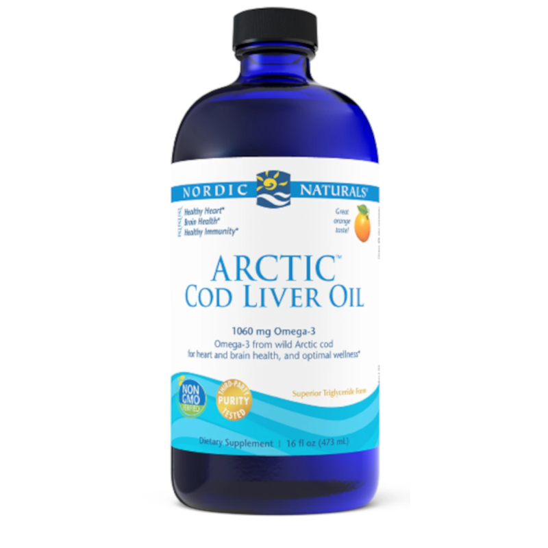 Nordic Naturals Arctic Cod Liver Oil Pomarańczowy 473ml - Omega-3