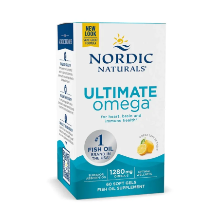 Nordic Naturals Ultimate Omega 1280mg 60 softgels Cytrynowy - Kup Teraz!