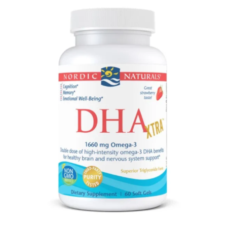 Nordic Naturals DHA Xtra 1660mg - Omega-3 dla mózgu i serca