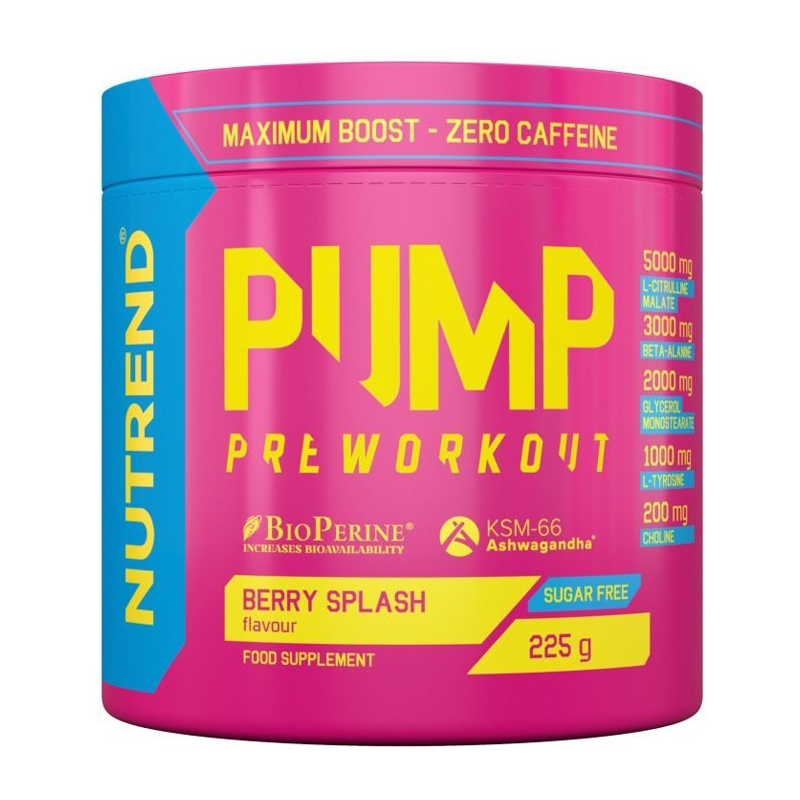 Nutrend Pump 225g - Przedtreningówka Bez Kofeiny | Biotechsklep.pl
