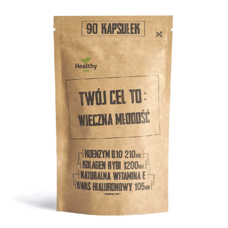 Simple Day Wieczna Młodość 90kaps - Suplement na skórę, włosy i paznokcie