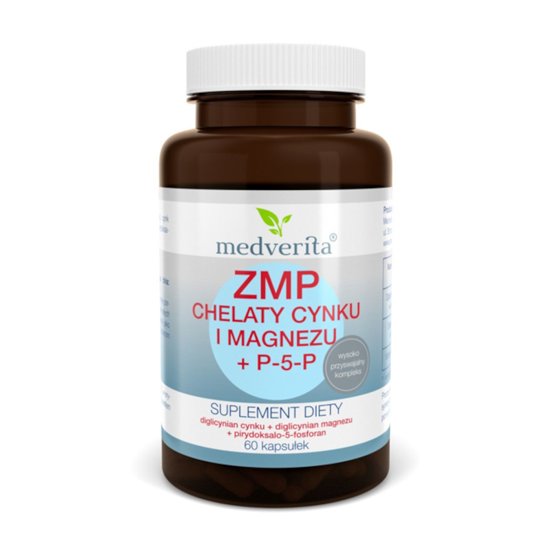 Medverita ZMP Chelaty - Cynk, Magnez, B6 - 60kaps