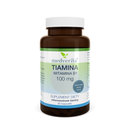 Medverita Tiamina B1 100mg 60kaps - energia i witalność
