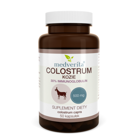 MEDVERITA Colostrum Kozie 500mg - Wsparcie Odporności