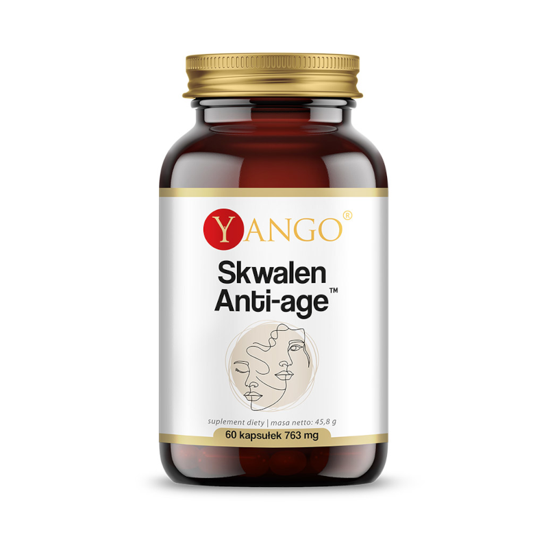 Yango Skwalen Anti-Age 60 kaps. - Wsparcie dla skóry, włosów i paznokci
