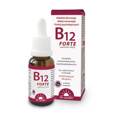 Dr. Jacob's B12 Forte 20ml - Witamina B12 w płynie